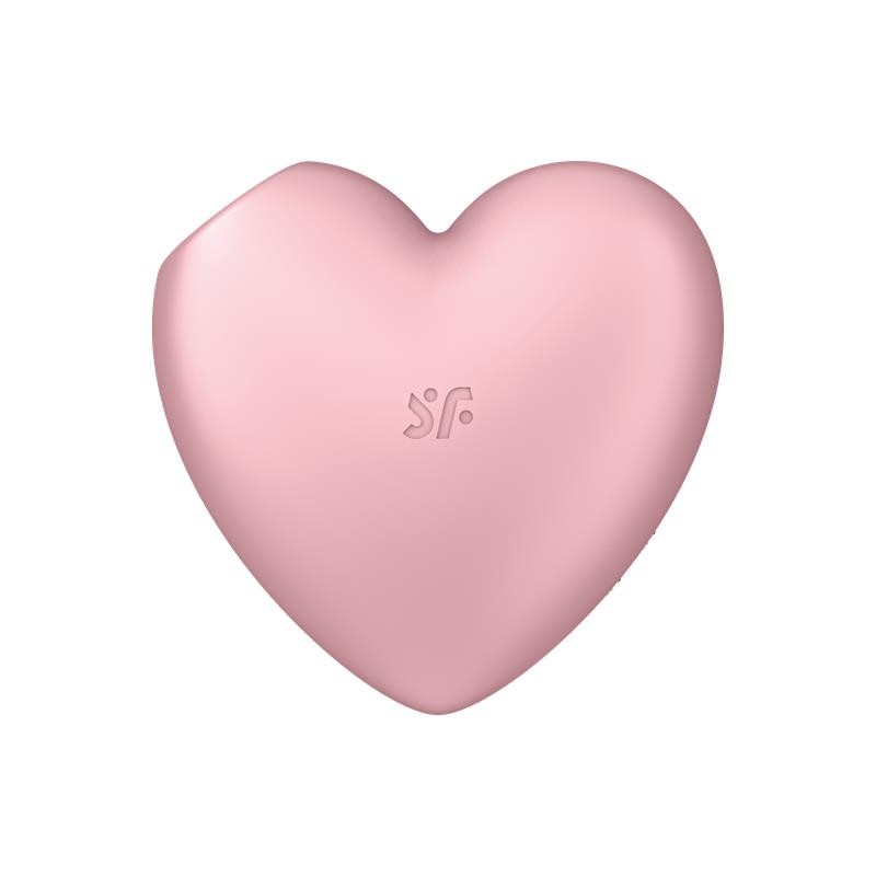 Cutie Heart Clitoris Sucker and Vibe Pink