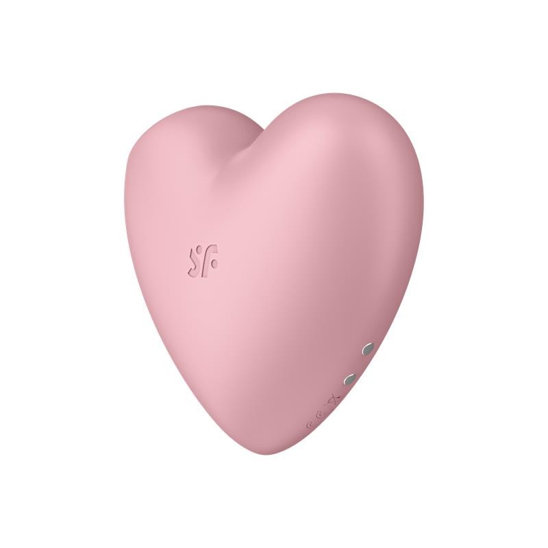 Cutie Heart Clitoris Sucker and Vibe Pink