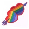 Heart Clothe Parch LGBT Colors