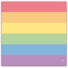 Set of 20 Napkins with the LGBT Colors